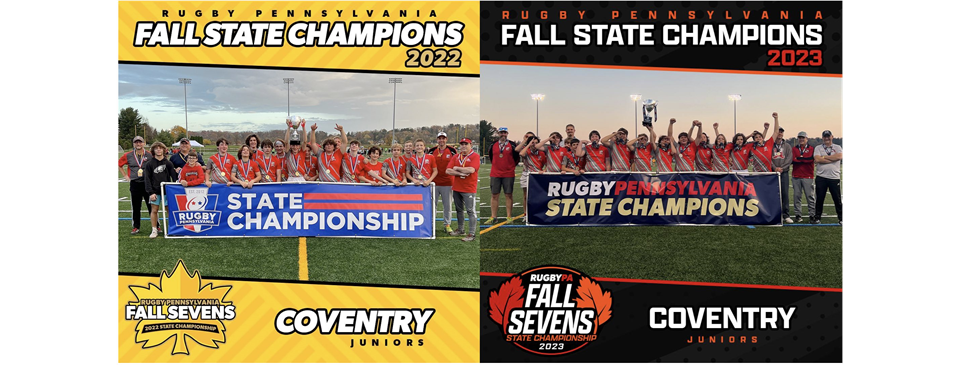 u15 Juniors 7s Rugby PA State Champions  Back To Back In 2022 & 2023